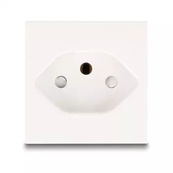 Zemējuma kontaktligzda DELOCK Easy 45 T13 Šveice 45×45 mm, 250 V / 10 A, balta