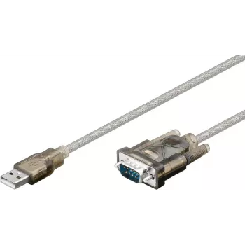 Wentronic Goobay USB Serial RS232 Pārveidotājs, 1.5 m - USB 2.0 spraudnis (A tips) > D-SUB/RS-232 spraudnis (9-pin) (68875)
