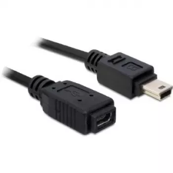 USB pagarinātājkabelis Delock 82667 1m Melns Vīrietis/Sieviete