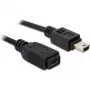 USB pagarinātājkabelis Delock 82667 1m Melns Vīrietis/Sieviete