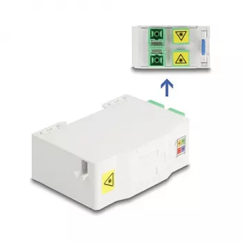 Šķiedru optikas sadales kārba DeLOCK 88097 SC Simplex Balta