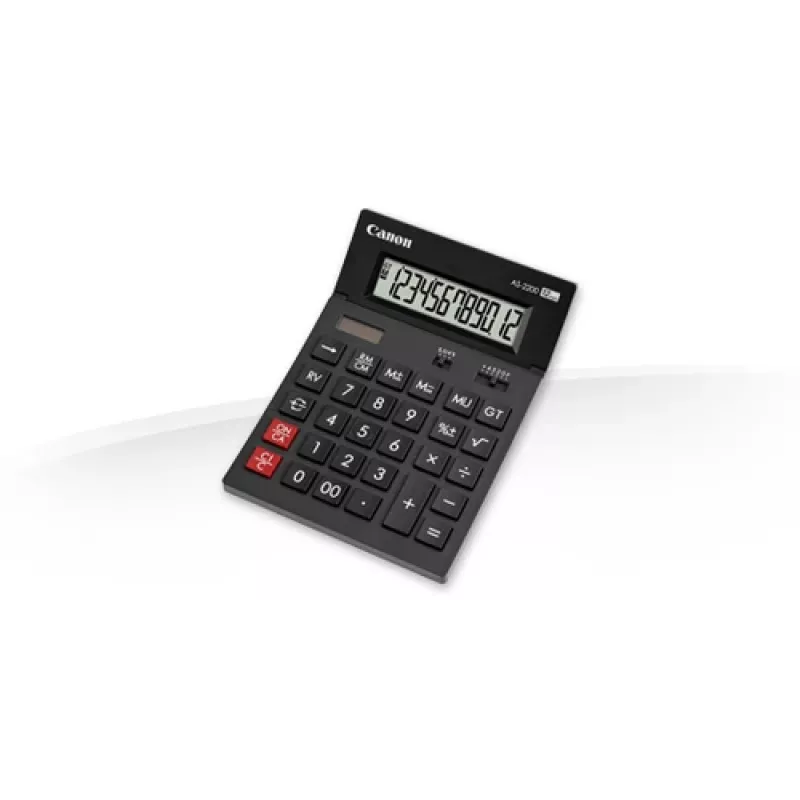 Canon AS-2200 galda kalkulators 12 cipari melns