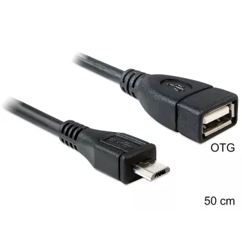USB kabelis DeLOCK 50cm Micro-USB B USB 2.0 A 83183