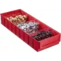 Uzglabāšanas kaste allit 456571 — plastmasas organizers 185×500×81 mm, sarkana