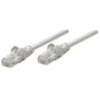 Intellinet tīkla vads, Cat5e, 5m, Pelēks, CCA, U/UTP, PVC, RJ45, apzeltīti kontakti, aizsargvāciņš, ar boot, mūža garantija
