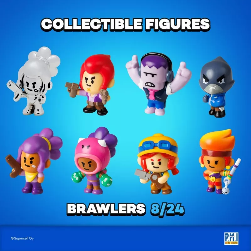 BRAWL STARS S1 figūras - 8 iepakojuma deluxe kaste VER.C