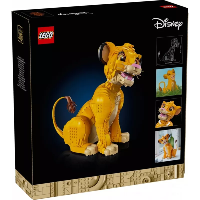LEGO Disney Jaunais Simba — Karalis Lauva Kolekcionējama Dzīvnieka Figūras Būvēšanas Komplekts Pieaugušajiem