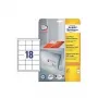 Pašlīmējošās etiķetes Avery Zweckform 6171 Baltas 64 x 45 mm, 450 gab., A4 formāts