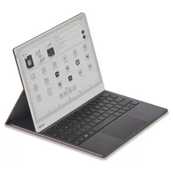 BOOX tastatūras maciņš Onyx Boox Note Max un Tab X C — brūns aizsargmaciņš ar integrētu tastatūru