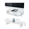 Monitora statīvs LEITZ Freestanding 64340001 — brīvi stāvošs galda statīvs 61 cm (24 collu) ekrāniem, 20 kg ietilpība, augstuma regulēšana, balts
