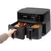 Divu grozu karstā gaisa fritieris ProfiCook PCFR1295H — 2x trauki (5.5 L + 3.5 L), 9.0 L kopā, 2700 W, nerūsējošā tērauda priekšpuse