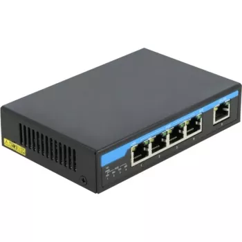 Tīkla slēdzis DeLOCK 87764 Gigabit Ethernet PoE Melns