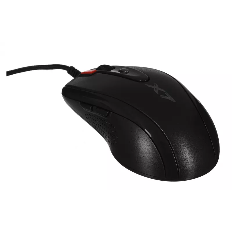 A4 Tech X-710 Scroll Wheel Gaming pele, vadu, optiska, 2000 DPI, melna