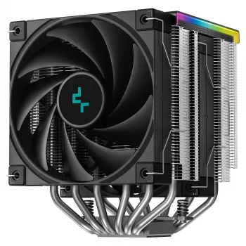 CPU Gaisa Dzesētājs DeepCool AK620 Digital SE, divtorņu, 6x Ø6mm siltuma caurules, 2x 120mm PWM ventilatori, RGB, augstums 161 mm