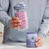 Pārnēsājamais blenderis Ninja BC251EULD — 0,57 L bļoda, akumulators 11,1 V, nerūsējošā tērauda asmeņi, lavandas/caurspīdīgs