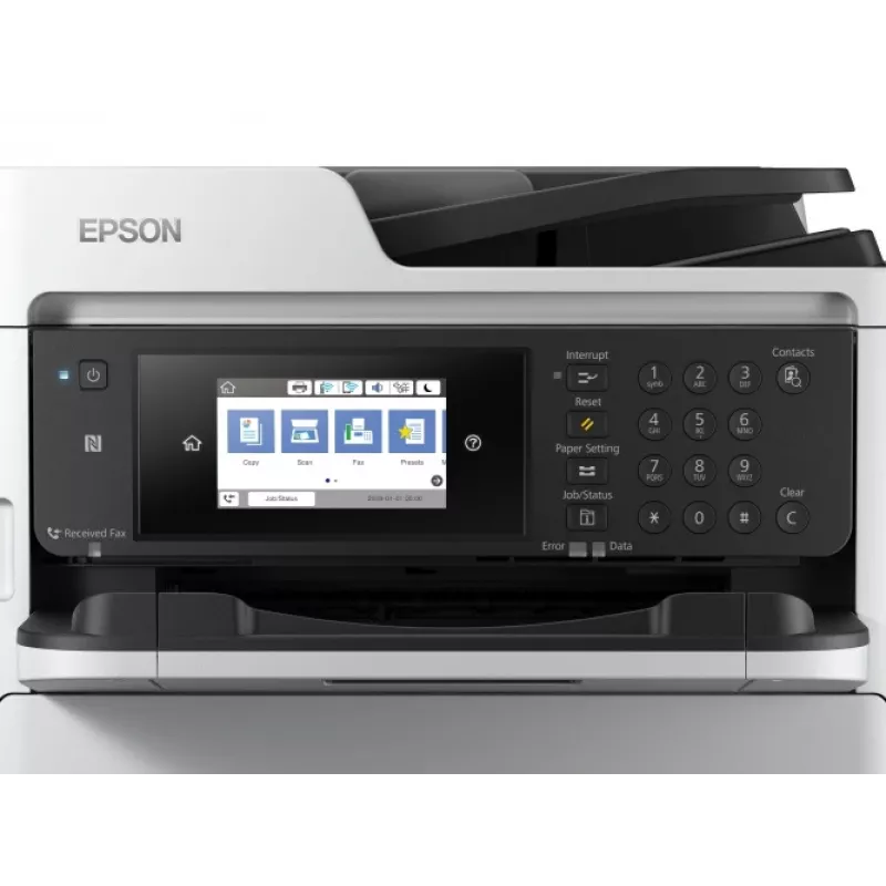 Epson WorkForce Pro WF-M5799DWF Printeris Melnbalts Daudzfunkciju A4, Skaitītājs No 100k Līdz 180k (Lietots)
