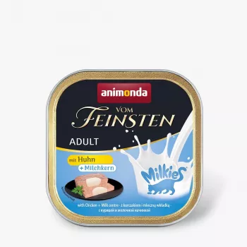 Animonda Vom Feinsten Adult Milkies mitrā barība kaķiem, vistas gaļa ar piena pildījumu, 100 g