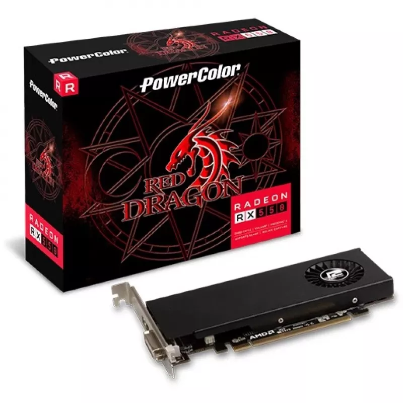 Grafikas karte AMD Radeon RX 550 4GB GDDR5 PowerColor Red Dragon