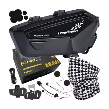 FreedConn FX Pro V2 EU MESH motocikla intercoms