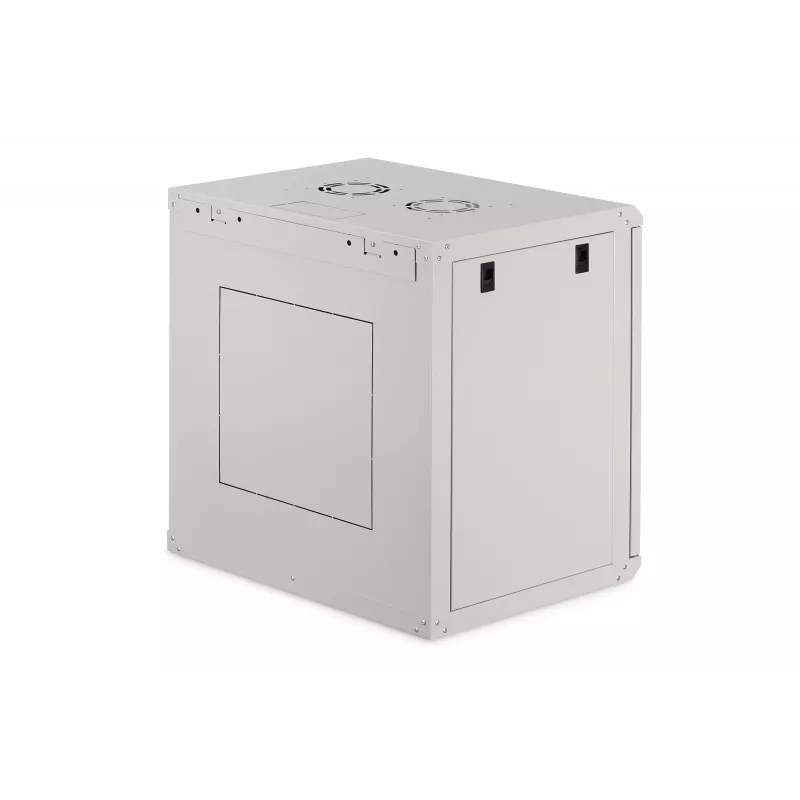 Sienas skapis DIGITUS Dynamic-N 12U, 19 collas, 600x450 mm (PxD), IP20, slēdzama durvis, neizmontēts