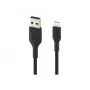 Pīts USB-Lightning kabelis 1m Melns