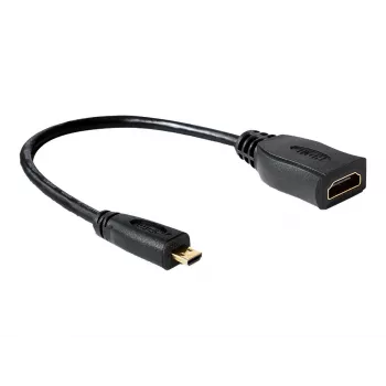 HDMI kabelis DeLOCK 65391 0.23m Type A uz Type D Melns
