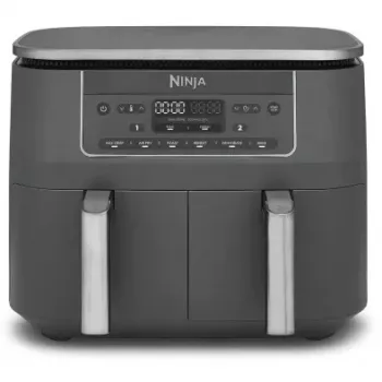 SharkNinja Ninja DZ300EU, Gaisa fritieris, 7,6 l, 3,2 kg, 240 °C, dubults, Pelēks