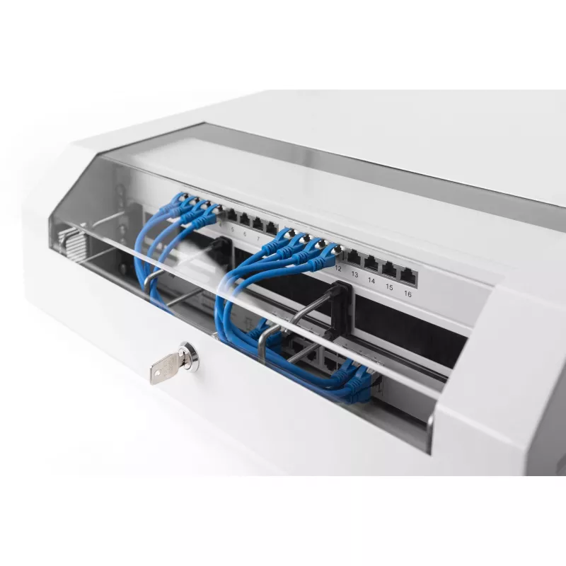 Sienas stiprināms tīkla skapis Digitus DN-19 04U-PB, 3U, pelēks