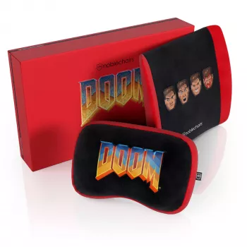 Memory Foam Pillow Set noblechairs DOOM Retro Edition — ergonomiski spilveni spēļu un biroja krēsliem