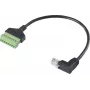 Renkforce RJ45 tīkla adaptera kabelis [1x RJ45 spraudnis 8p8c - 1x skavas savienojums] 30 cm (RF-6443974)