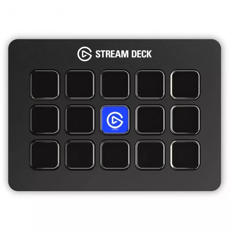 Elgato Stream Deck MK.2 15 taustiņu USB vadības panelis ar klasiskajiem taustiņiem, melns
