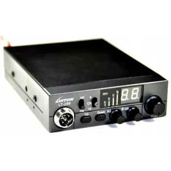 Luiton LT-298 ASQ AM/FM CB Radio ar cigarešu pieslēgvietu Melns