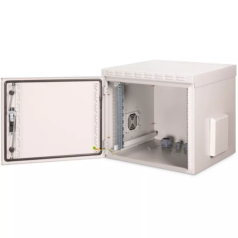 Sienas stiprinājuma tīkla skapis Digitus DN-19 09U-6/6-I-OD, IP55, 19 inch, 9U, 600x600x600 mm