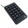 Ciparu klaviatūra Inter-Tech KB-120 Universāla USB Melna