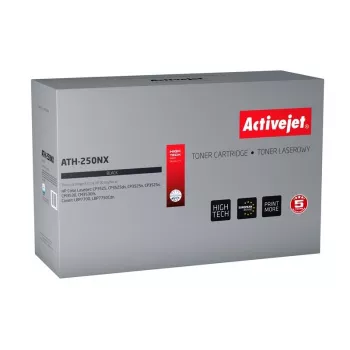 Activejet ATH-250NX tonera kasetne (HP 504X CE250X, Canon CRG-723HB; Supreme; 10500 lpp.; melna)