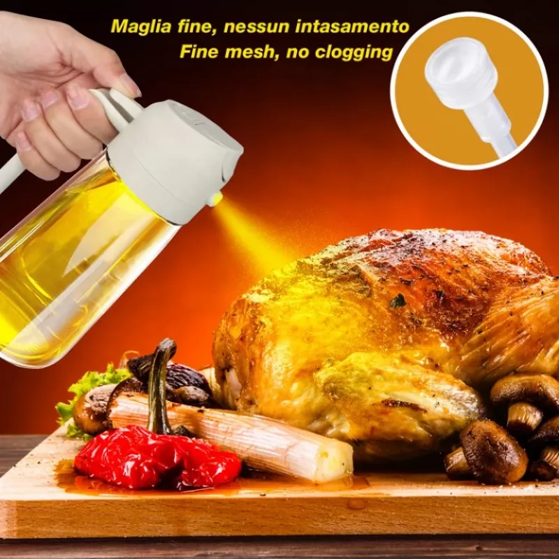Beper C102SPE004 2-in-1 izsmidzinātājs un dozators eļļai un mērcēm, 480 ml