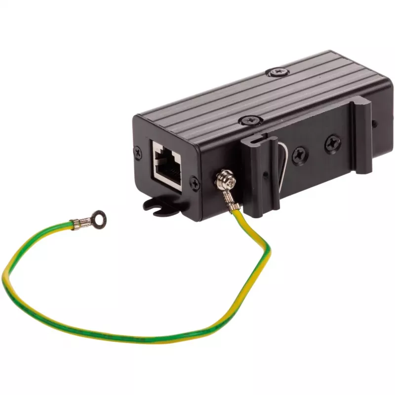 Axis TU8001 Ethernet pārsprieguma aizsargs PoE ierīcēm, sienas/DIN sliedes montāža, melns
