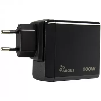 PD Lādētājs INTER-TECH PD-3100 100W USB-C Melns ātrais barošanas adapteris
