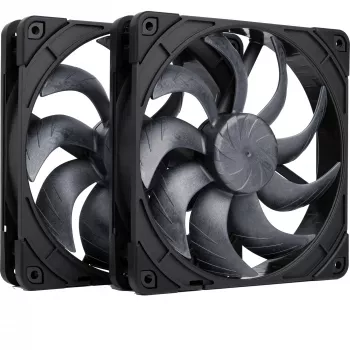 Noctua NF-A14x25 G2 PWM Sx2-PP chromax.black 140mm ventilatoru komplekts (2 gab.)
