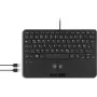 Perixx PERIBOARD-526 H DE Black kompaktā tastatūra ar trackball