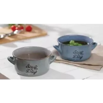 Zupas krūze Ritzenhoff & Breker TASTY GREY 570 ml keramika, piemērota trauku mazgājamai mašīnai