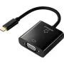 Renkforce RF-4679564 Video kabeļa adapteris 0,1 m USB Type-C uz VGA (D-Sub) Melns (RF-4679564)