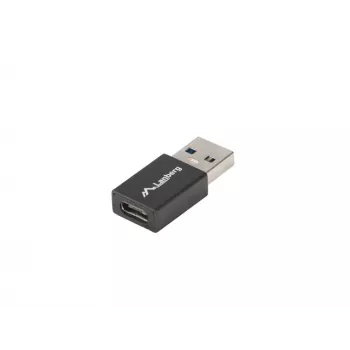 Lanberg AD-UC-UA-01 USB 3.0 A (vīriešu) uz USB 3.0 C (sieviešu) adapteris, melns