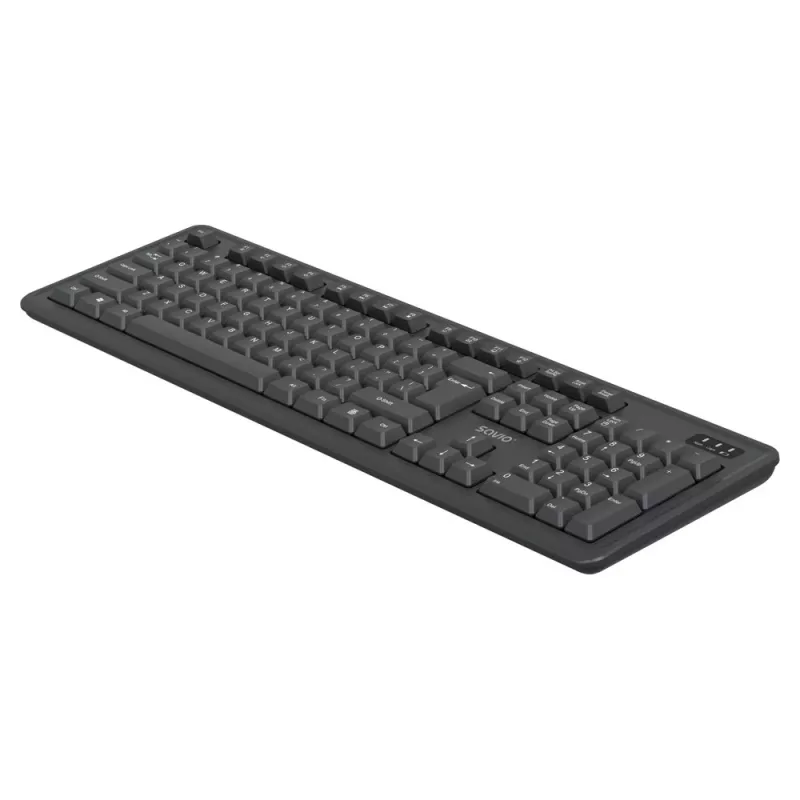 Savio KB-03 tastatūras un peles komplekts USB QWERTY US English Melns