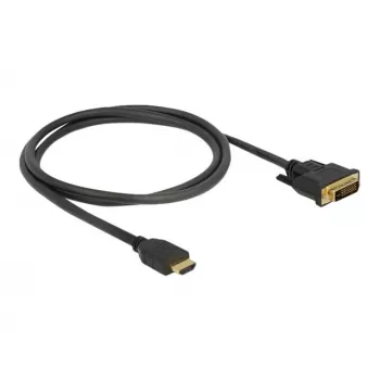 DeLOCK 85652 Video kabeļa adapteris 1 m HDMI Type A (Standard) DVI Melns (85652)