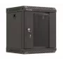 Sienas skapis Lanberg WF11-3306-10B 6U Melns 30 kg