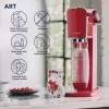 SodaStream Art Mandarin Red 1L Gāzētājs ar Oglskābās Ūdens Pudeli