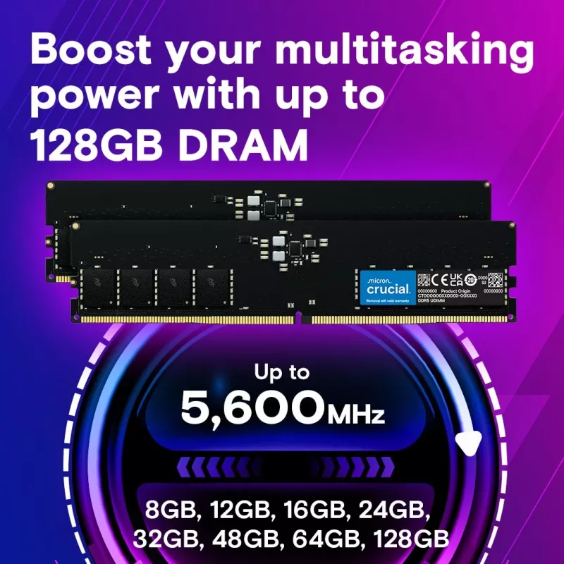 Atmiņa DDR5 32GB/5600 CL46 (16Gbit) Tray