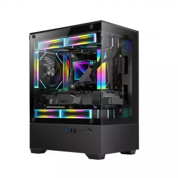 Korpuss GOLDEN TIGER Raider SL-2 Mini Tornis, micro ATX, Melns