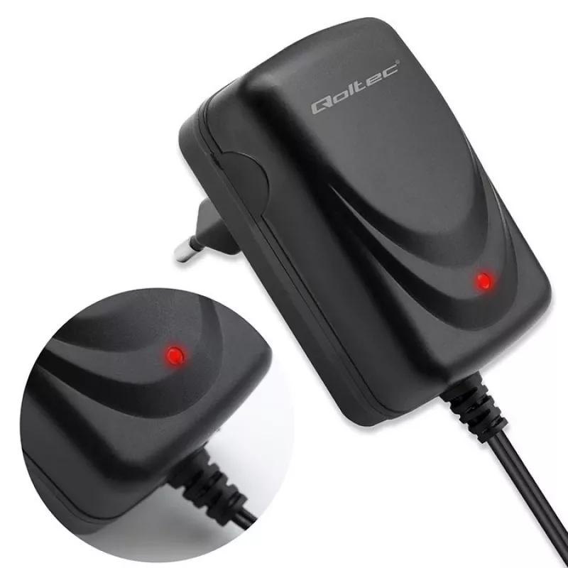 Bateriju lādētājs QOLTEC Charger AGM GEL STD 6V 1A 6V svina-skābes, AGM un GEL akumulatoriem